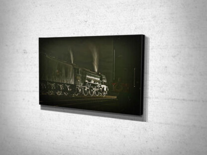 60103 Flying Scotsman Atmospheric Night Wall Picture Canvas Print