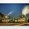 60163 Tornado and 60103 Flying Scotsman in Evening Light Wall Art Print
