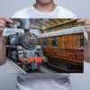Man Holding 76038 at Pickering Wall Art Print