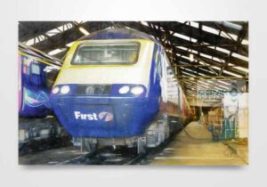 Digital Painting of First Great Western Class 43 HST Wall Art Print
