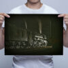 Man Holding 60103 Flying Scotsman Atmospheric Night Wall Picture Art Print Man Holding 60103 Flying Scotsman Atmospheric Night Wall Picture Art Print
