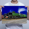 Man Holding 60103 Flying Scotsman Blue Hour Wall Art Print Man Holding 60103 Flying Scotsman Blue Hour Wall Art Print