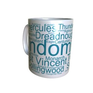 50026 Indomitable Word Art Mug