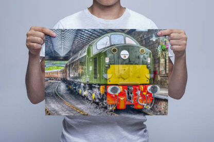 Man Holding Class 40 D213 Pickering Digital Art Print