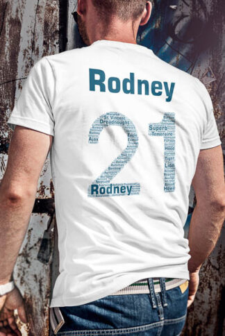 50021 Rodney Football Style T-Shirt