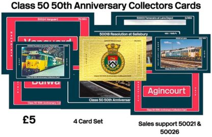 Class 50 50th Anniversary Collectors Cards – 4 Card Pack