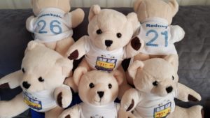 Class 50 Teddy Bear With Football Style T-Shirt