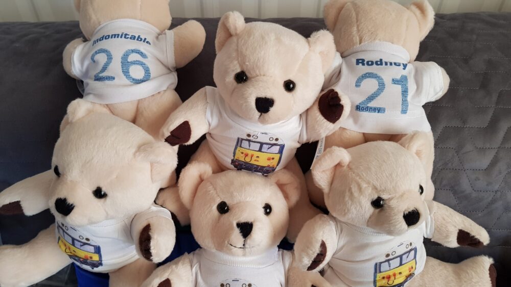 Class 50 Teddy Bear With Football Style T-Shirt Class 50 Teddy Bear With Football Style T-Shirt