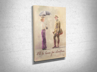 I'll Be Home For Christmas Canvas Print