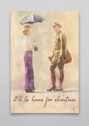 I'll Be Home For Christmas Wall Art Print