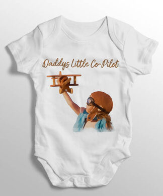 daddys little co-pilot baby grow sl