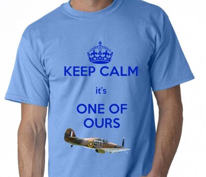 keep calm its one of ours blue t-shirt