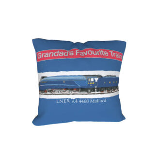 grandads favourite train cushion