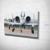 2 USAF A10 Tankbuster aircraft Canvas Wall Art Picture 2 USAF A10 Tankbuster aircraft Canvas Wall Art Picture