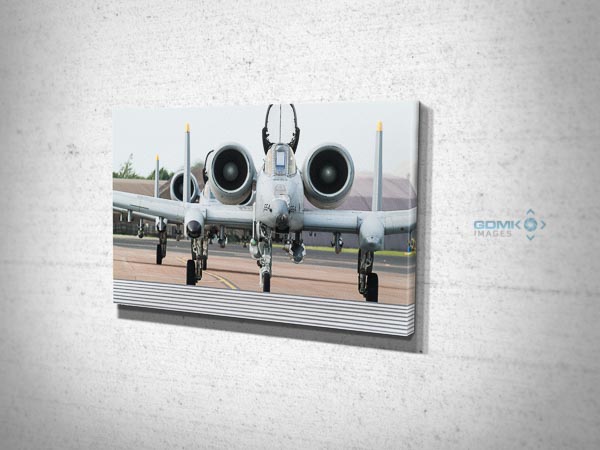 2 USAF A10 Tankbuster aircraft Canvas Wall Art Picture 2 USAF A10 Tankbuster aircraft Canvas Wall Art Picture