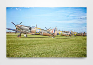 Spitfires Lined up for ASction Wall Art Print
