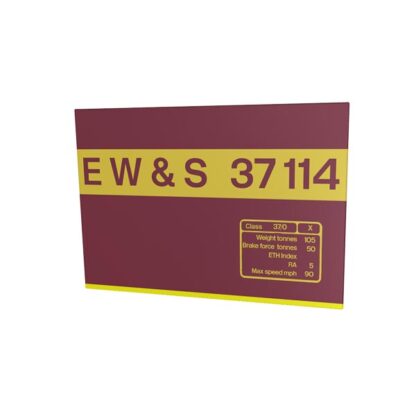 37114 EWS Replica Loco Side Panel Metal Sign