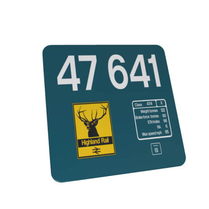 47641 Highland Stag Large Logo Clear metal sign