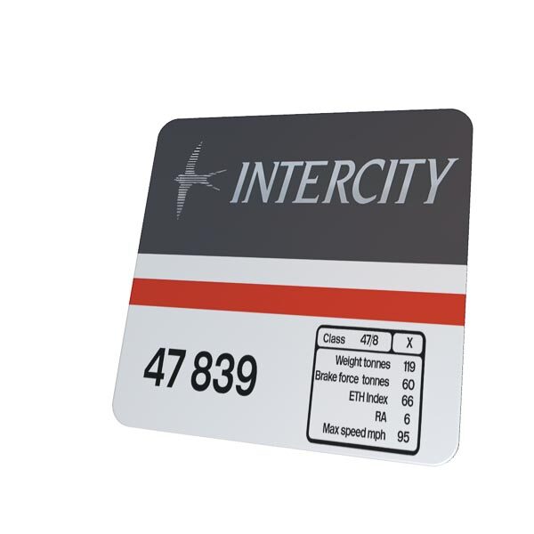 47853 Intercity Swift Clear coaster