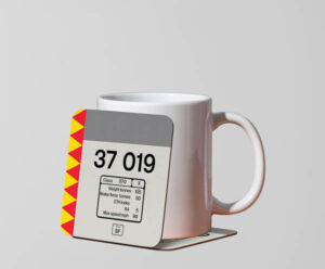 37019 RF Distribution Mug Coaster