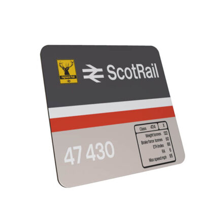 47430 Intercity scotrail Clear metal sign
