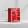 DB Schenker Red Class 60 Data Panel Mug DB Schenker Red Class 60 Data Panel Mug