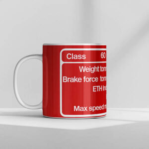 DB Schenker Red Class 60 Data Panel Mug