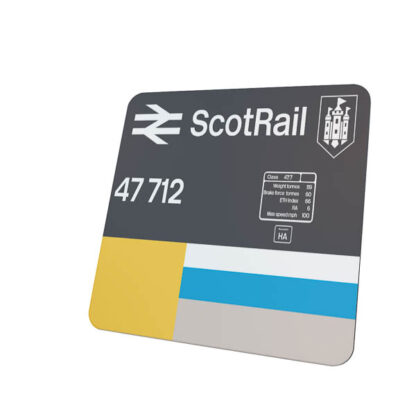47712 Scotrail Loco Number and Data Panel Coaster