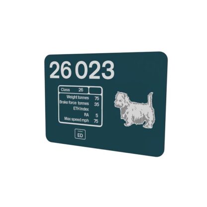 Class 26 26023 BR Blue Data Panel with Depot Badge Mouse Mat
