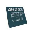 Class 46 46043 BR Blue Data Panel Coaster Class 46 46043 BR Blue Data Panel Coaster