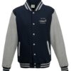 Classic British Aircraft Lightning Oxford Blue Varsity Jacket