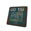 Class 40 40119 Flamecut Data Panel Coaster Class 40 40119 Flamecut Data Panel Coaster