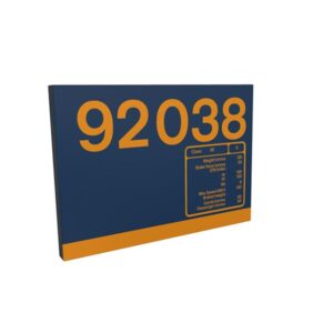 Class 92 92038 Data Panel metal sign GBRf
