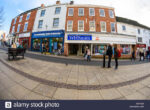 Fish Eye view of Castle Street in Hinckley - Alamy