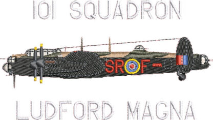101 Sqn Lancaster personalised embroidery