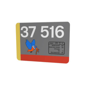 37516 Red Stripe Railfreight Mouse Mat
