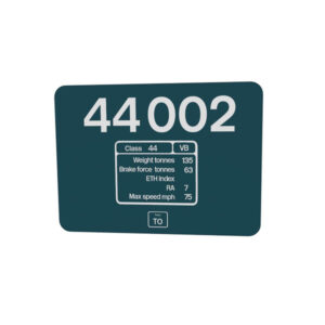 Class 44 BR Blue Data Panel Personalised Mousemat