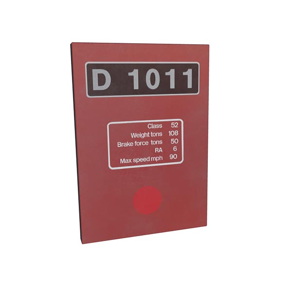 Class 52 Western Maroon Data Panel Personalised Mouse Mat