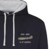 RAF C-47 Dakota Classic Military Aircraft Navy Blue Hoodie snippet
