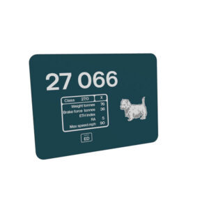 Class 27 27066 BR Blue Data Panel Metal Sign