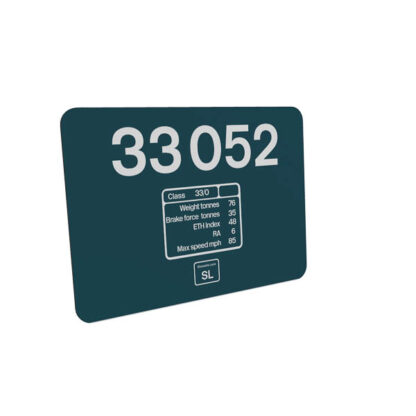 class 33 33052 data plate BR Blue mouse mat