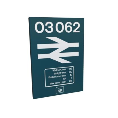 03062 Data plate metal sign