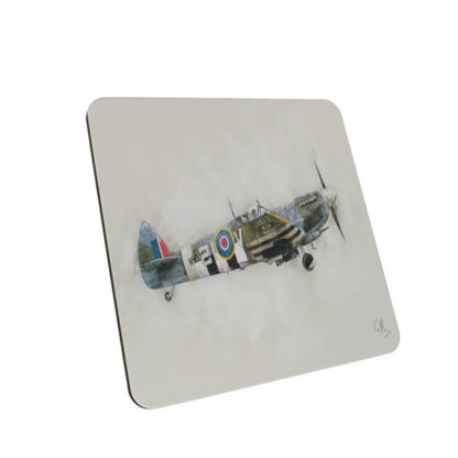 spitfire digital art coaster