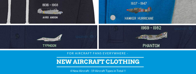 Phantom Typhoon Hurricane and Anson Added to Embroidered Clothing Range