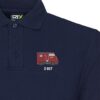 Class 42 Warship Western Maroon Navy Blue Polo Snippet