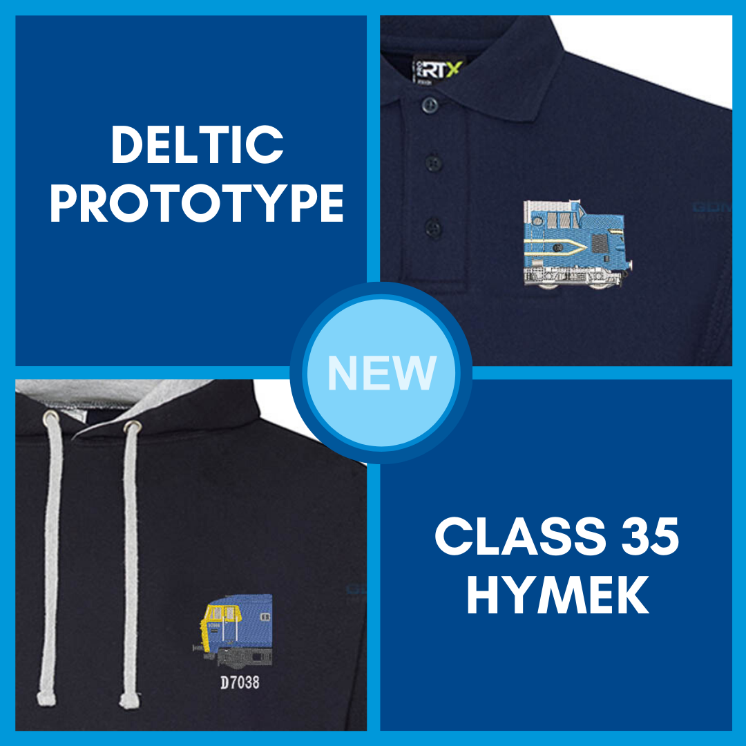 Deltic Prototype and Hymeks Added to Embroidered Clothing Range