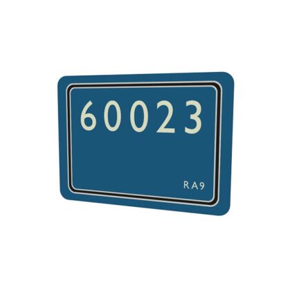 60023 BR E Lined Blue Metal Sign