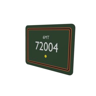 72004 BR Lined Green Metal Sign