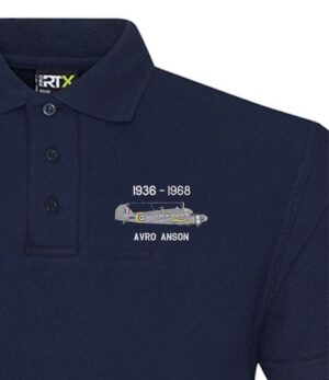 Avro Anson Navy Blue Polo Snippet