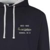 Classic Military Aircraft Heinkel 111 Navy Blue Hoodie Snippet